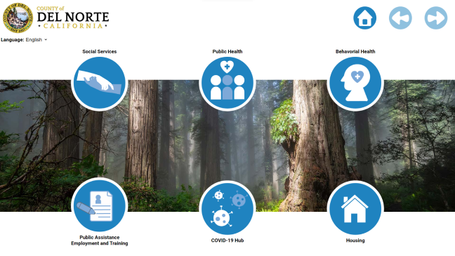 Del Norte County Custom Kiosk Application