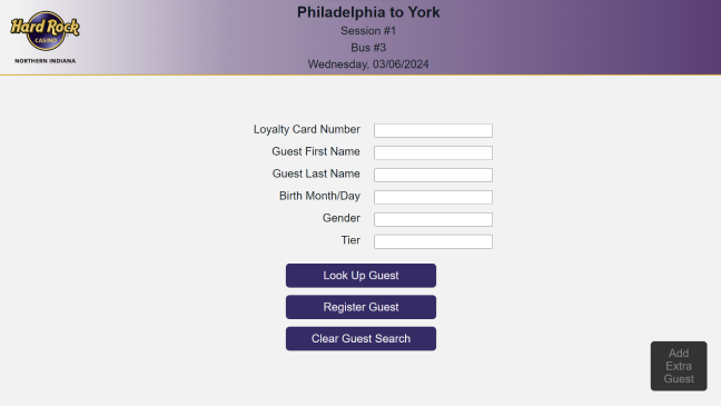 Hard Rock Casino Custom Kiosk Application