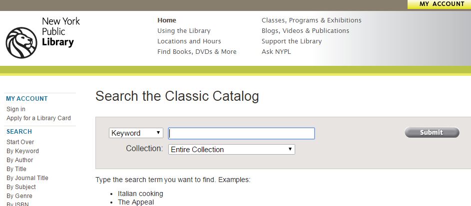 Online Library Card Catalog Lockdown