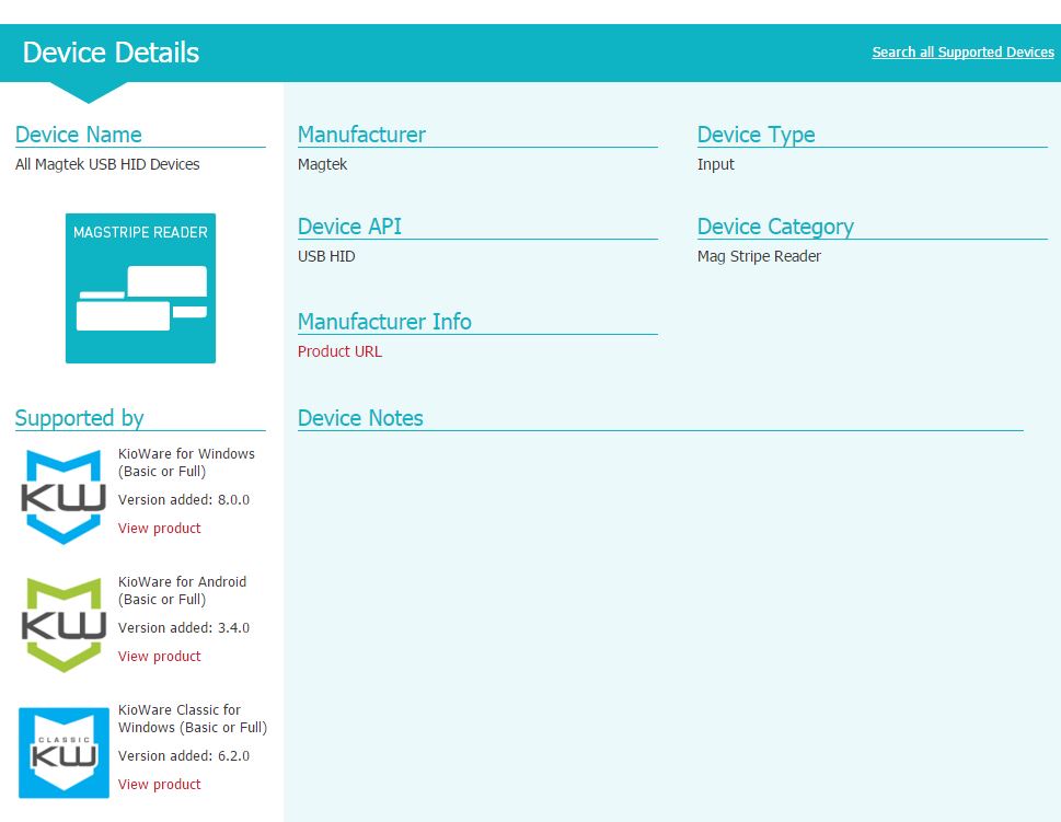 Device screen shot